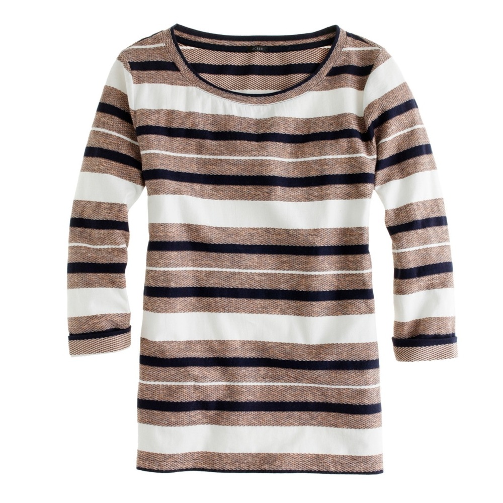 J. Crew Striped Knit Long Sleeve - Picture 1 of 7